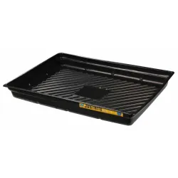 Catch basin, countertop, 1194 x 838 x 140 mm, black