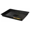 Catch basin, countertop, 1194 x 838 x 140 mm, black