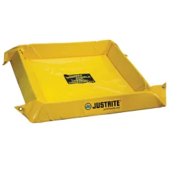 Flexible spill tray, polyurethane walls, 1200 x 1200 x 102 mm, yellow