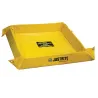 Flexible spill tray, polyurethane walls, 1200 x 1200 x 102 mm, yellow