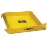 Flexible spill containment tray, polyurethane walls, 1200 x 1200 x 51 mm, yellow