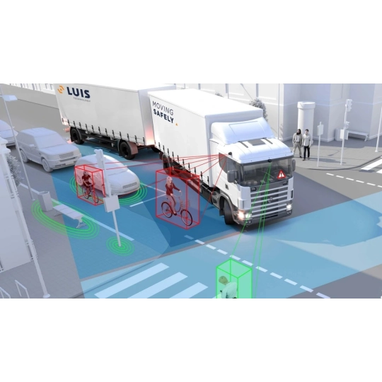 Antykolizyjny system SR 360°, bez monitora - bezpieczeństwo na zakrętach - wózek widłowy