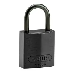 Aluminum padlock, compact body, aluminum shackle