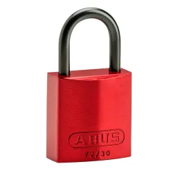 Aluminum padlock, compact body, aluminum shackle
