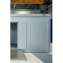 Two-level container for 6 IBCs / 8 euro pallets, opening doors, insulated