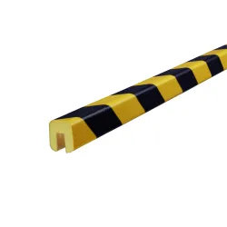 Black-yellow G-type profile edge protection