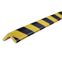 Black-yellow H-type corner protection profile