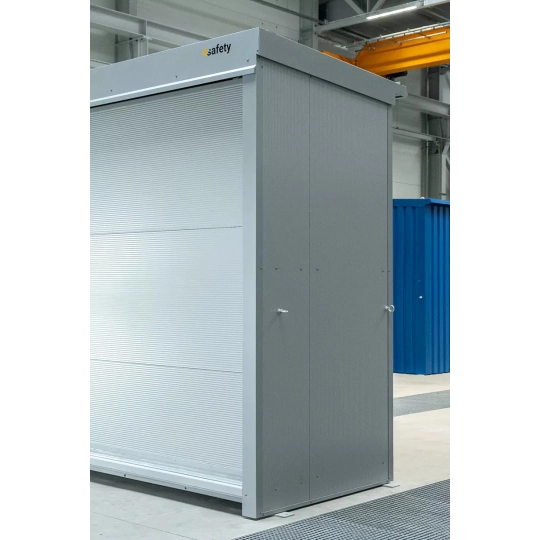 Two-level container for 8 IBCs / 12 Euro pallets fire-resistant EI60