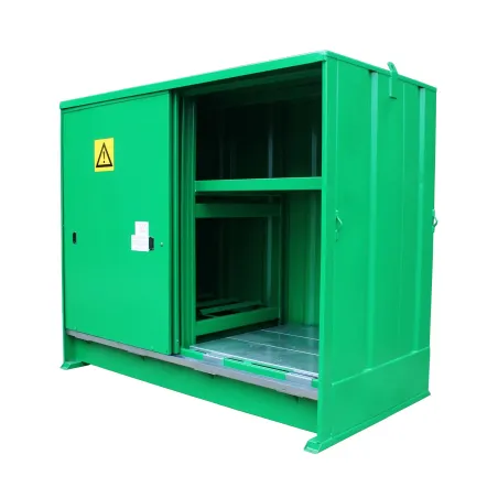 Uninsulated container for storing 8 barrels