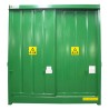 Kontener nieizolowany dwupoziomowy do przechowywania 16 beczek lub 4 zbiorników IBC 3000 x 1500 x 3295 mm