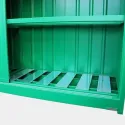 Non-insulated two-level container for storing 32 drums
