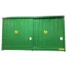 Uninsulated two-level container for storing 32 drums or 8 IBC tanks 5920 x 1500 x 3295 mm
