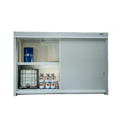 Two-level container for 12 IBCs / 16 Euro pallets, insulated