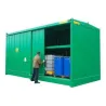 Non-insulated two-level container for storing 64 drums or 16 IBC tanks 5920 x 2800 x 3325 mm