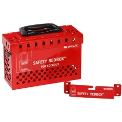 Group Lockout Box SAFETY REDBOX™ 236 x 92 x 155 mm