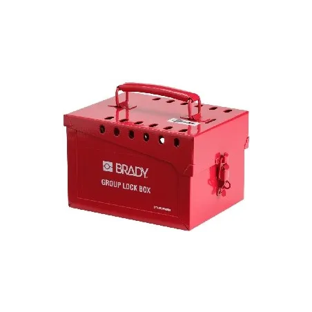 Przenośna metalowa skrzynka blokowania grupowego 227 x 152 x 178 mm