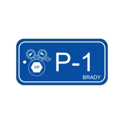 Identifying tag for the energy source – pneumatic energy P-1, 75 x 38 mm 25 pcs.