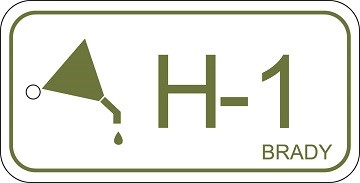 Zawieszka identyfikująca źródło energii – energia hydrauliczna H-1, 75 x 38 mm 25 szt.