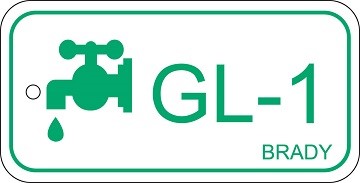 Zawieszka identyfikująca źródło energii – glikol GL-1, 75 x 38 mm 25 szt.