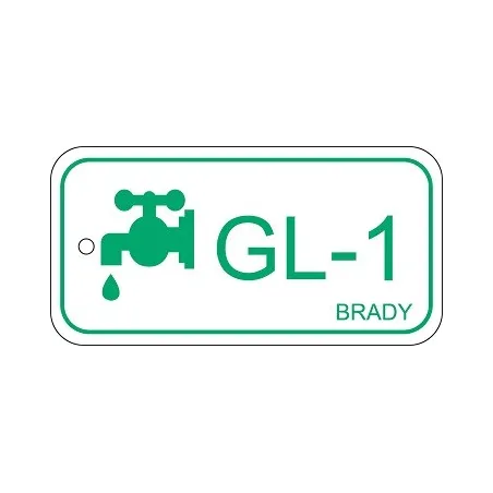 Zawieszka identyfikująca źródło energii – glikol GL-1, 75 x 38 mm 25 szt.