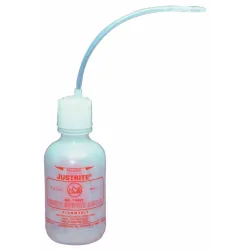 Squeeze bottle with dispensing tube for flammable substances, polyethylene, 0.47 l