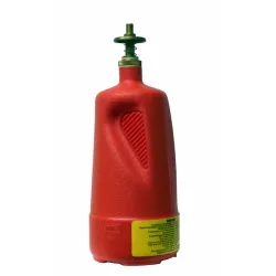Dispensing bottle with brass valve for flammable substances, polyethylene 1 l, FM