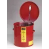 Safety container, immersion type for washing and cleaning, steel, 8 l, FM, TÜV