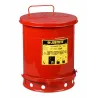 Safety container for oily waste, steel, foot opening, 38 l, FM, TÜV