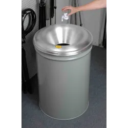 Protective paper container, steel, 208 l, FM