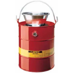 Sink safety can with funnel, steel, 19 l, FM