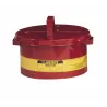Safety workshop cleaning and washing container, steel, 8 l, FM, TÜV