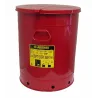 Safety container for oily waste, steel, manual opening, 80 l, FM