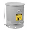 Protective container for oily waste, steel, sound-insulating insert, foot opening, 53 l, FM, TÜV