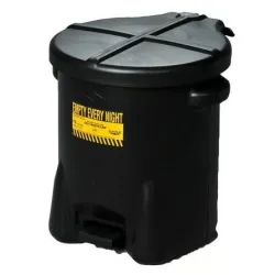 Safety container for oily waste, polyethylene, foot opening, 53 l, FM