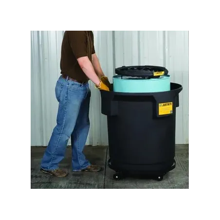 Securing container for a barrel, polyethylene, 250 l, black