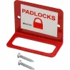 LOTO station for padlocks and lockouts, open, steel
