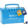 Przenośna metalowa skrzynka blokowania grupowego 226,06 x 150,4 x 88,9 mm