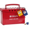Przenośna metalowa skrzynka blokowania grupowego 226,06 x 150,4 x 88,9 mm