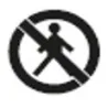 MONO ALU symbol 4signal color 100W - no pedestrian traffic