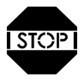 Symbol MONO ALU kolor 4signal 100W - "STOP"