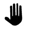 MONO ALU symbol color 4signal 100W - STOP, hand