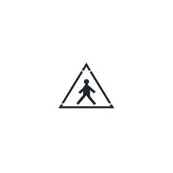 Symbol MONO ALU color 4signal 100W - warning sign, pedestrian