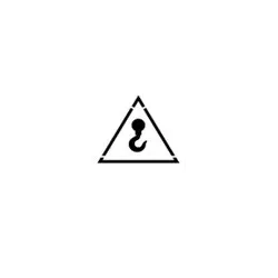 Symbol MONO ALU color 4signal 100W - warning sign, hook