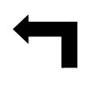 Symbol MONO ALU color 4signal 100W - one-sided broken arrow