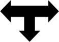Symbol MONO ALU kolor 4signal 100W - trzy strzałki, łamane