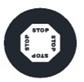 Symbol MONO kolor 4signal 100W - "STOP" pełny, 4 napisy