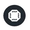 MONO color signal 4signal 100W - full "STOP", 4 inscriptions