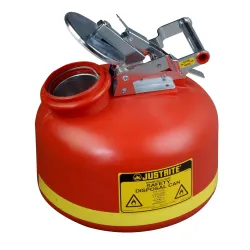 Safety container for liquid disposal, polyethylene, fill level indicator, 8 l