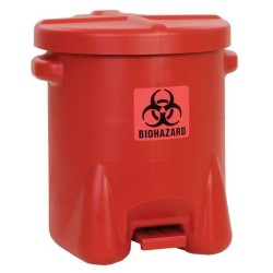 Pojemnik zabezpieczający na odpady stwarzające zagrożenie biologiczne, polietylen, otwarcie nożne, 38 l, FM