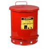 Safety container for oily waste, steel, foot opening, 80 l, FM, TÜV